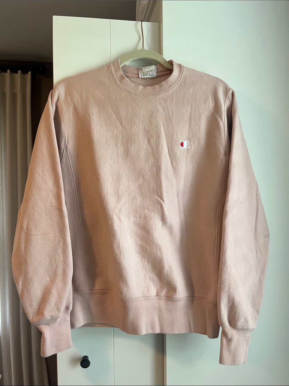 Champion Crewneck Sweatshirt in Dusty Pink